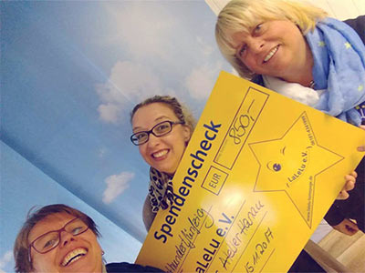 Spendenübergabe LaLeLu e.V.